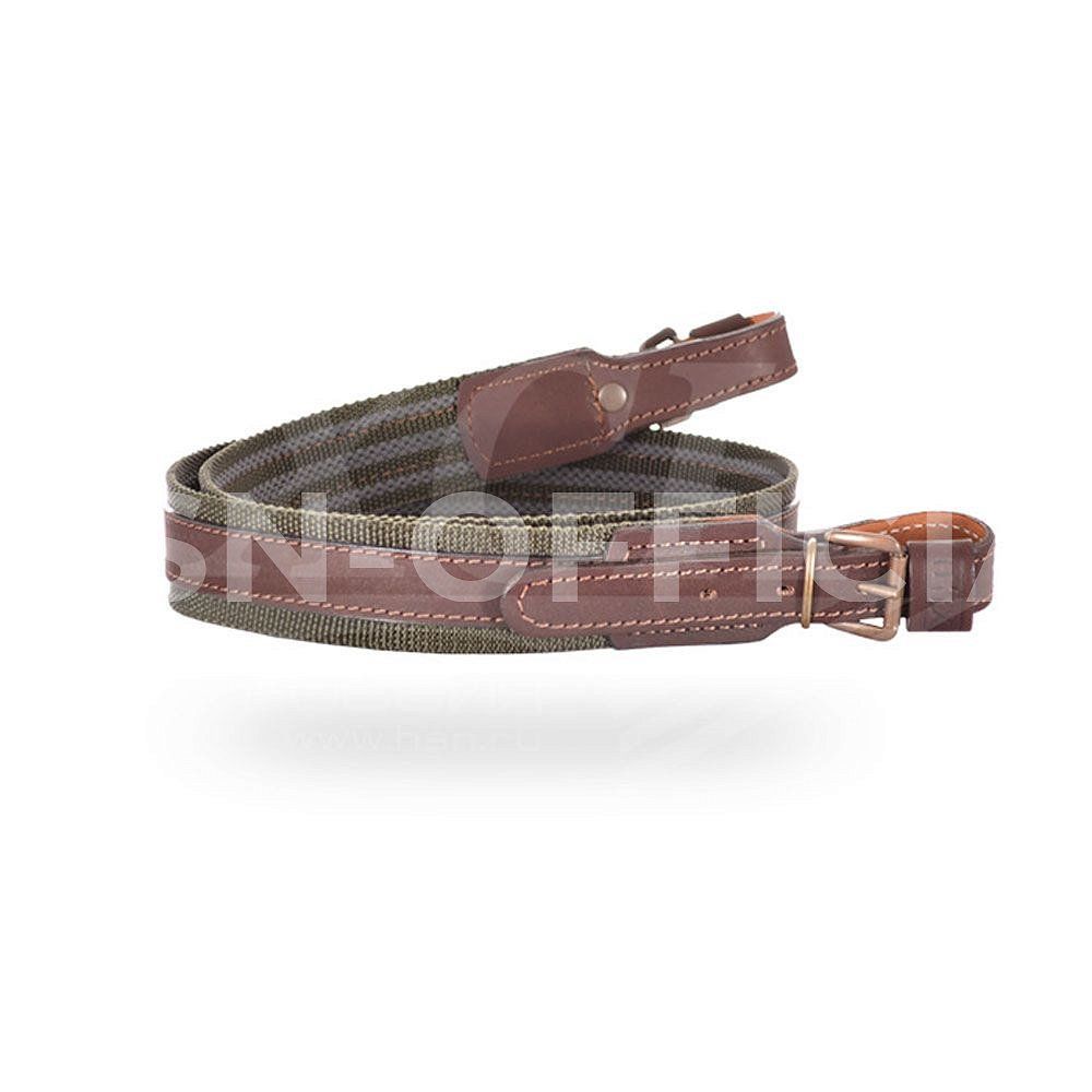 Ремень ружейный комбинированный противоскользящий, коричневый 328-4